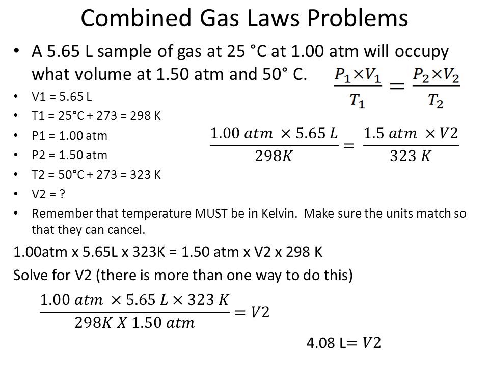 Ideal gas equation example 1